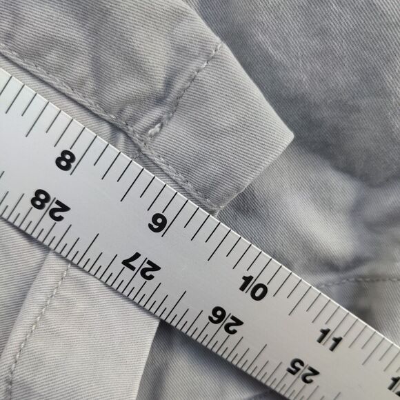 Gap For Good Mens Chino Shorts Gray Size 34 Slash Pockets Cotton - Picture 5 of 14